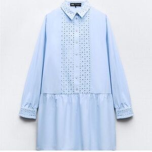 NEW Zara trim button dress 💙
